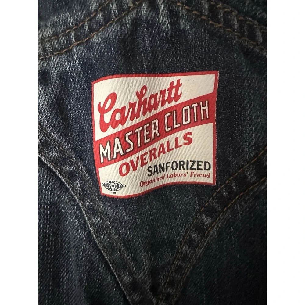 Carhartt Baby Unisex Bib Overalls Denim Sz 12M Country Life Farm